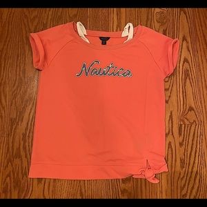 Girls Pink and Blue Nautica Flamingo Shirt 🦩